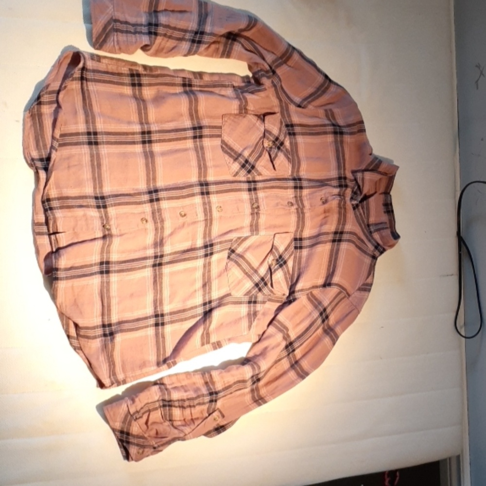 Pink plaid shirt